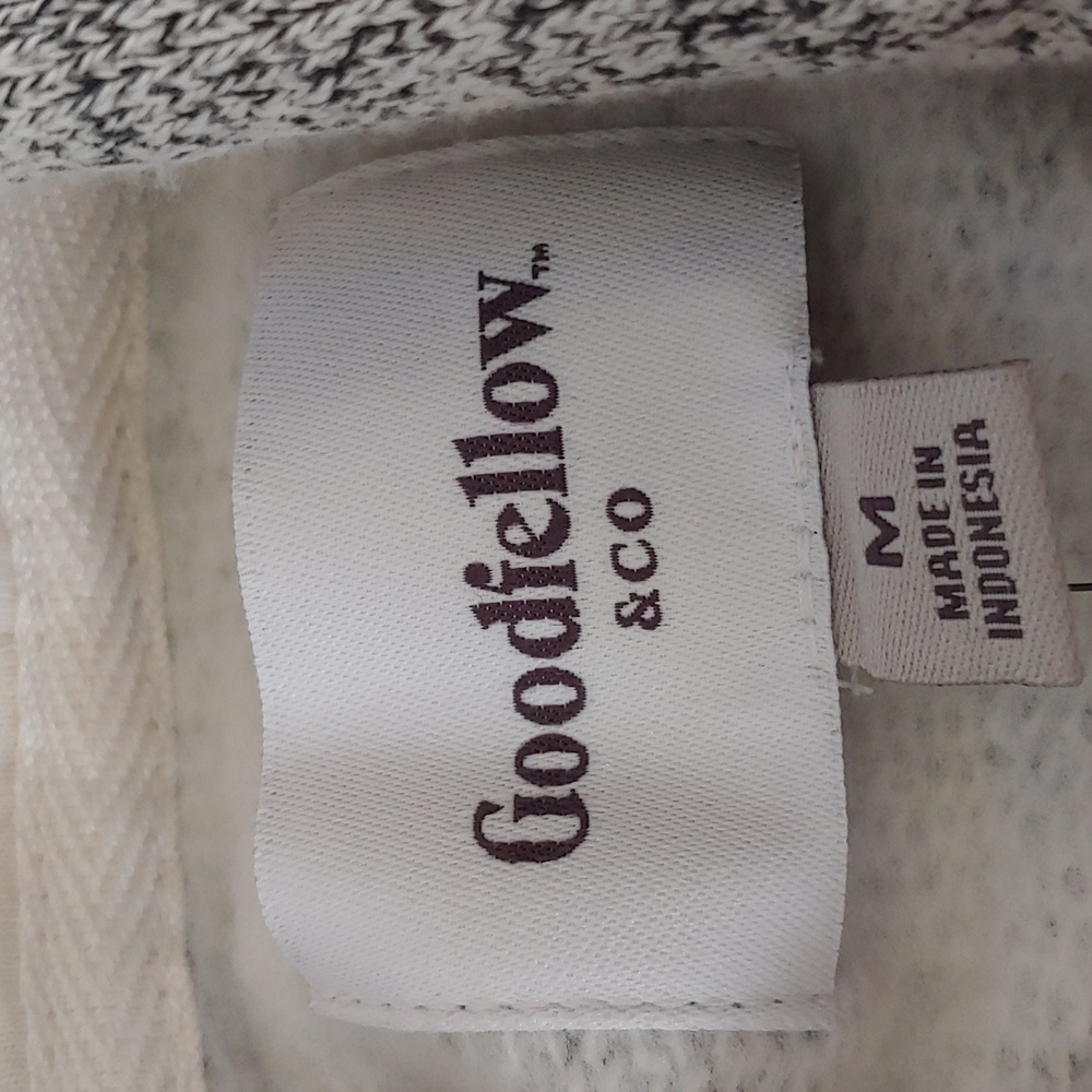NWT Goodfellow & Co Men's Soft Hooded Pullover Grey Size M - Picture 7 of 9